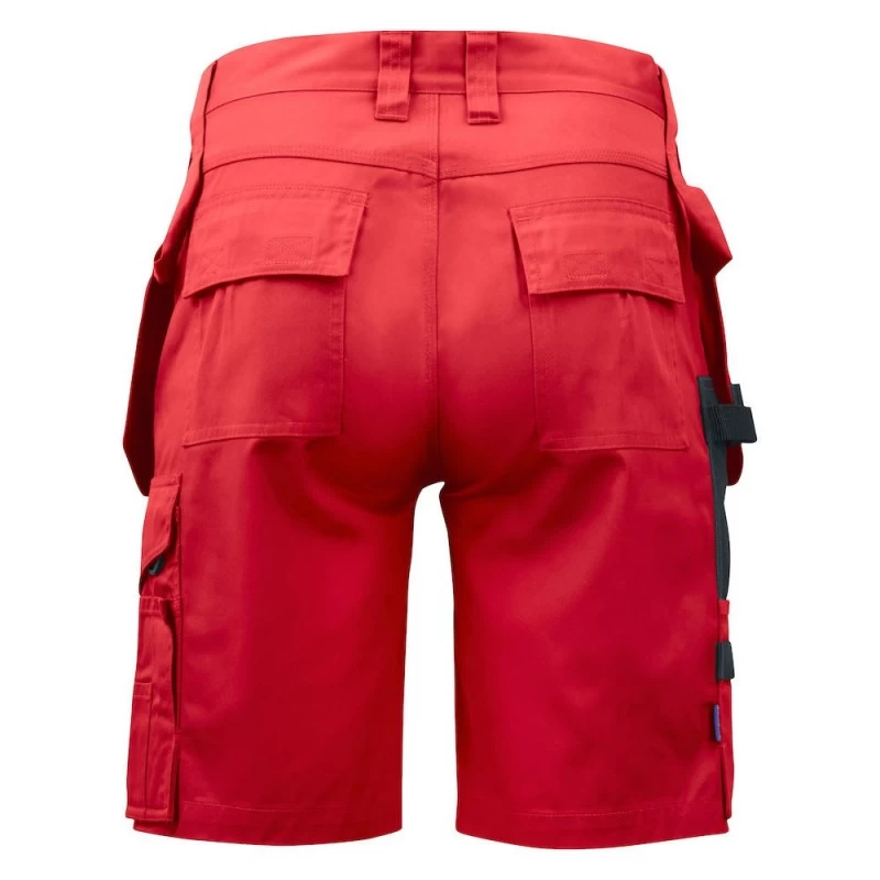 Bermuda De Travail Poches Flottantes 5535 Projob Rouge Beige â Image 2