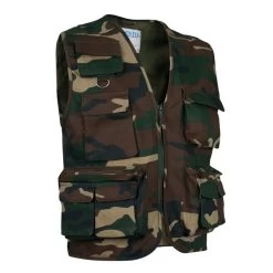 Gilet Sans Manches Bodywarmer Safari Camouflage