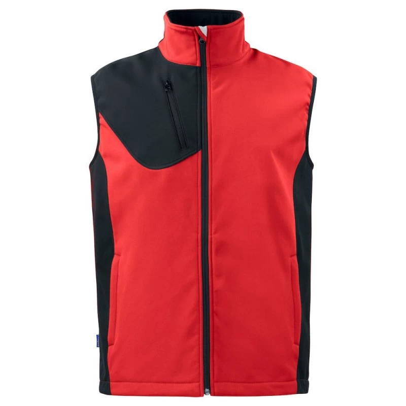 Gilet Sans Manches Softshell Respirant 3702 Projob Rouge Ou Ciel