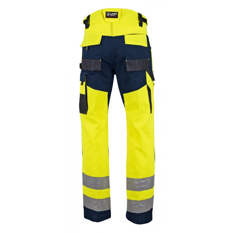 Pantalon De Haute VisibilitĂ© Defense EN ISO 20471 Jaune Bleu â Image 2