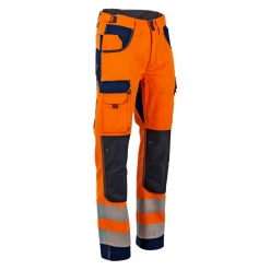 Pantalon De Haute Visibilité Polarisation EN ISO 20471 Orange Bleu