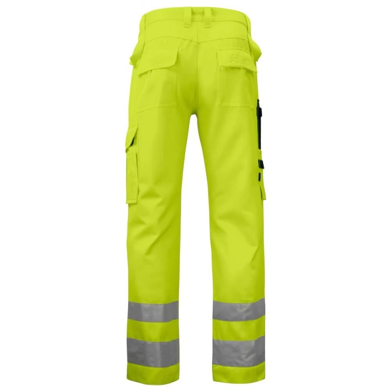 Pantalon Haute VisibilitĂ© Avec Poches Genoux 6532 Projob Jaune â Image 2