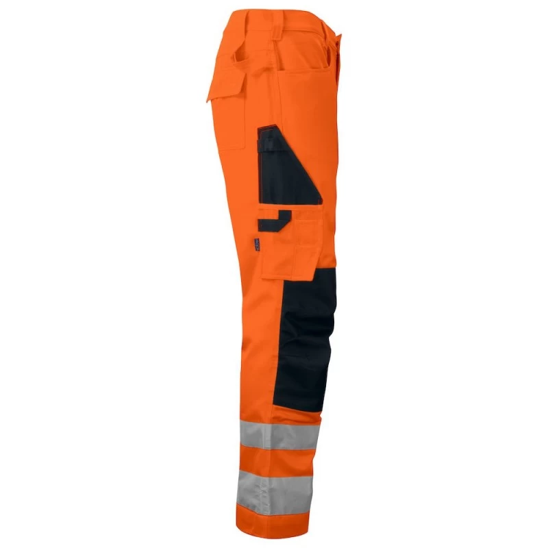 Pantalon Haute VisibilitĂ© Avec Poches Genoux 6532 Projob Orange â Image 3