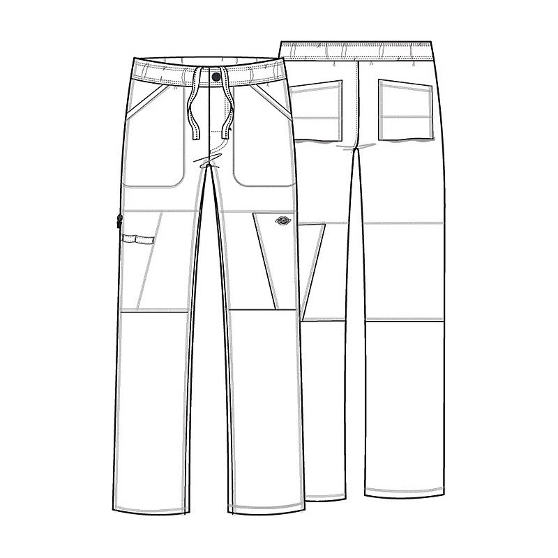 Pantalon Médical élastique Homme Bleu Ciel Dickies – Image 2