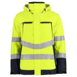 Parka De Haute Visibilité Impermeable 6441 Projob Jaune Fluo