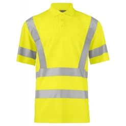 Polo Piqué Manches Courtes Haute Visibilite 6040 Projob Jaune Fluo