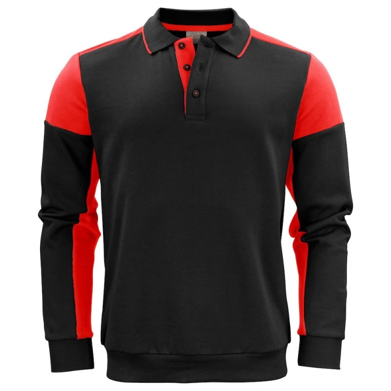 Sweat Bicolore Homme Col Polo Prime Printer
