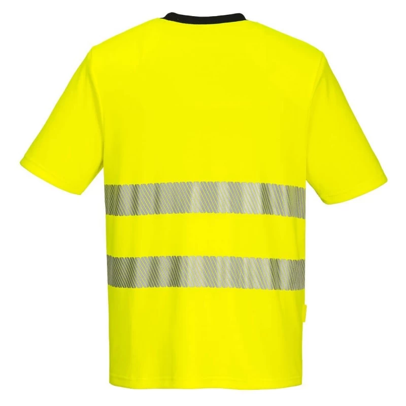 Tee Shirt Haute VisibilitĂ© Tissu Stretch Extensible DX4 Portwest â Image 2