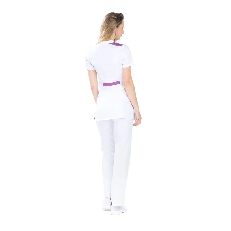 Tunique Femme Manches Courtes Coupe AjustĂ©e Morgane Lotus â Image 2