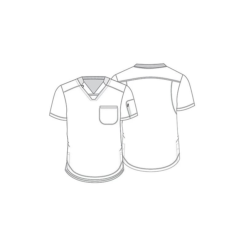 Tunique MĂ©dicale Homme Moderne Bleu Roi Dickies â Image 2